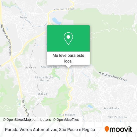 Parada Vidros Automotivos mapa