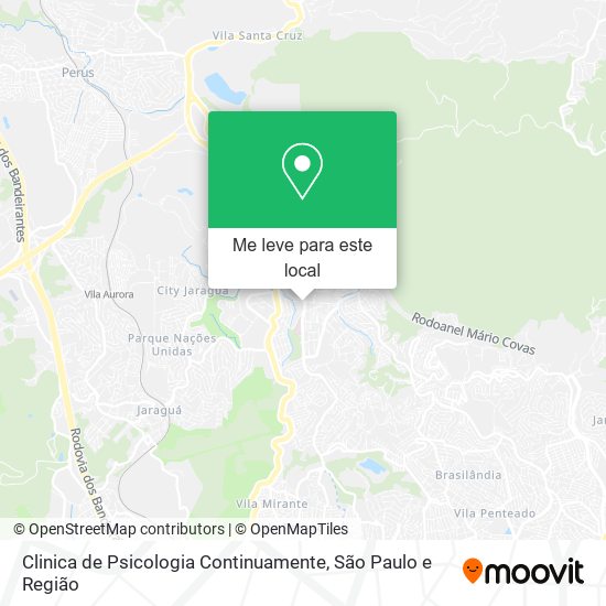 Clinica de Psicologia Continuamente mapa