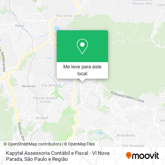 Kapytal Assessoria Contábil e Fiscal - Vl Nova Parada mapa