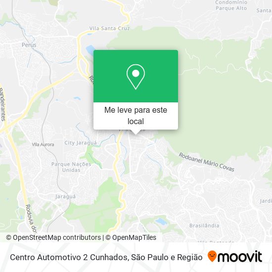 Centro Automotivo 2 Cunhados mapa