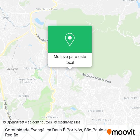 Comunidade Evangélica Deus É Por Nós mapa