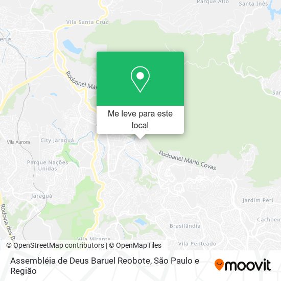 Assembléia de Deus Baruel Reobote mapa