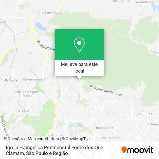 Igreja Evangélica Pentecostal Fonte dos Que Clamam mapa