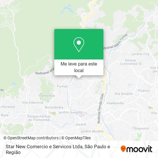 Star New Comercio e Servicos Ltda mapa