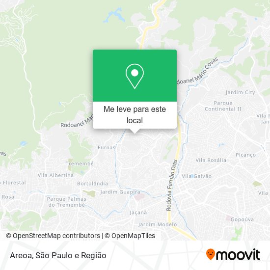 Areoa mapa