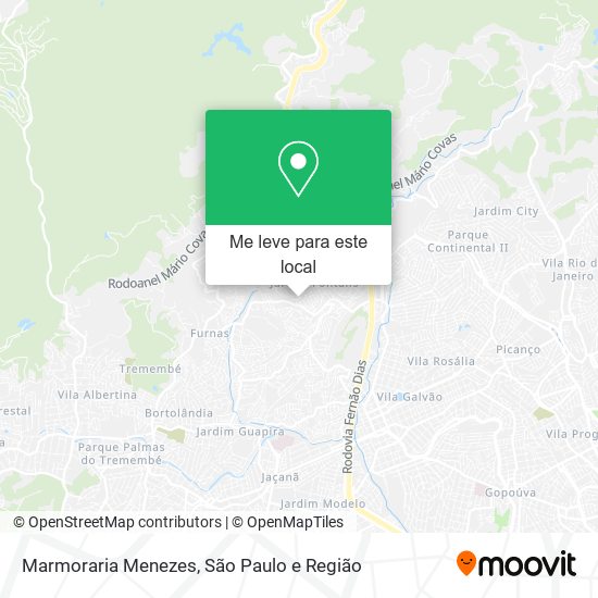Marmoraria Menezes mapa