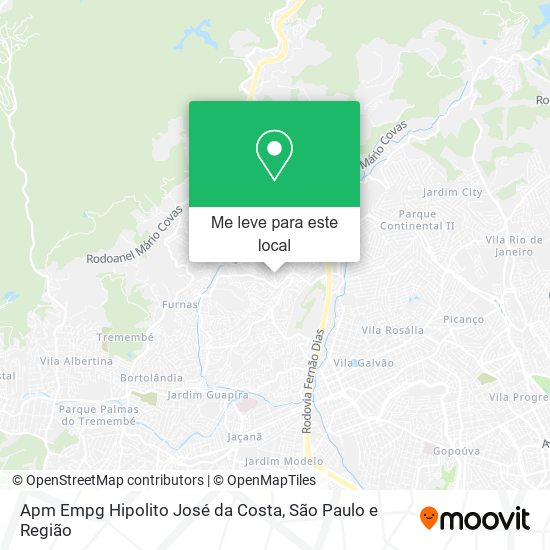 Apm Empg Hipolito José da Costa mapa