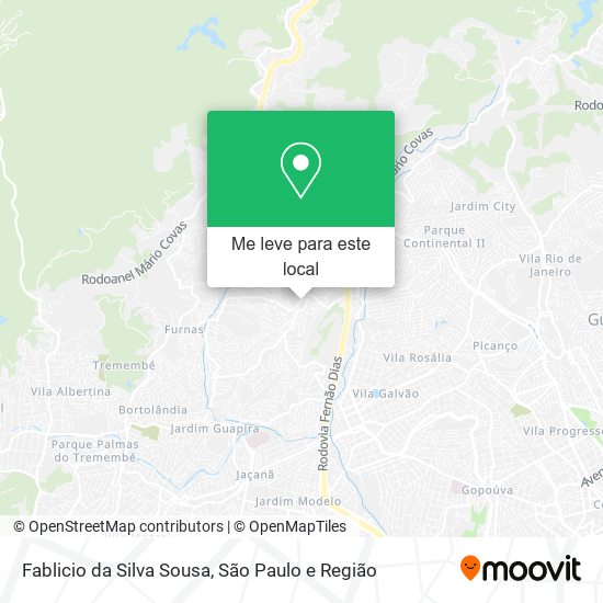 Fablicio da Silva Sousa mapa