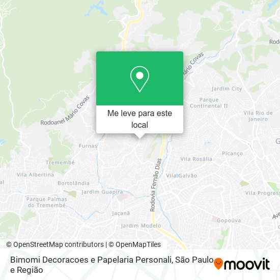 Bimomi Decoracoes e Papelaria Personali mapa