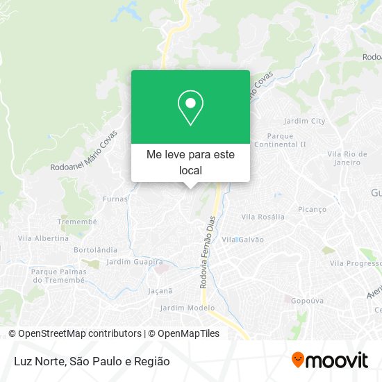 Luz Norte mapa