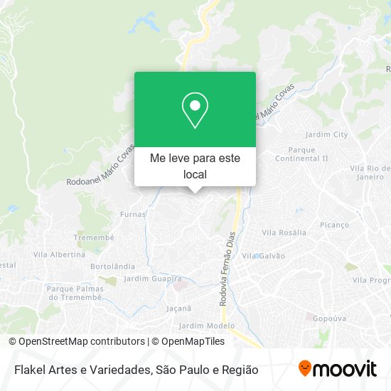 Flakel Artes e Variedades mapa