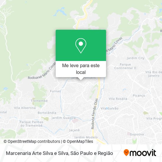 Marcenaria Arte Silva e Silva mapa