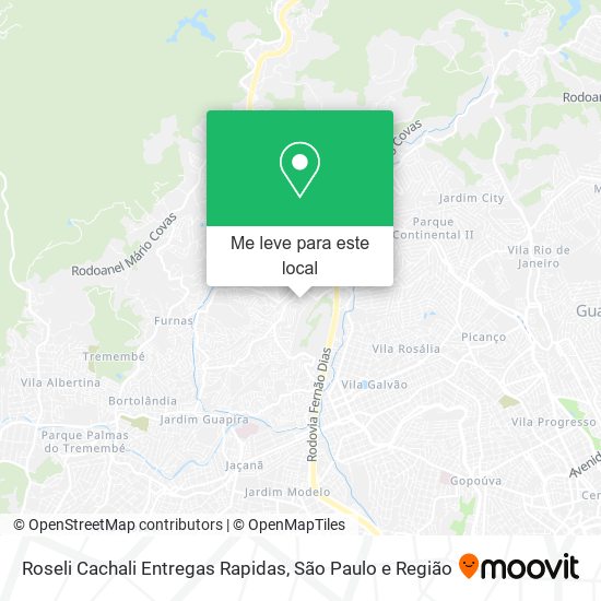 Roseli Cachali Entregas Rapidas mapa