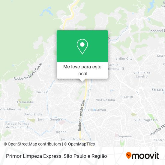 Primor Limpeza Express mapa