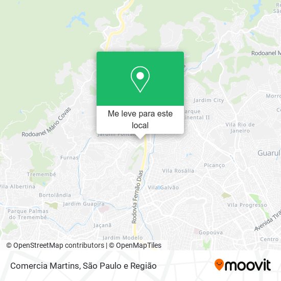 Comercia Martins mapa