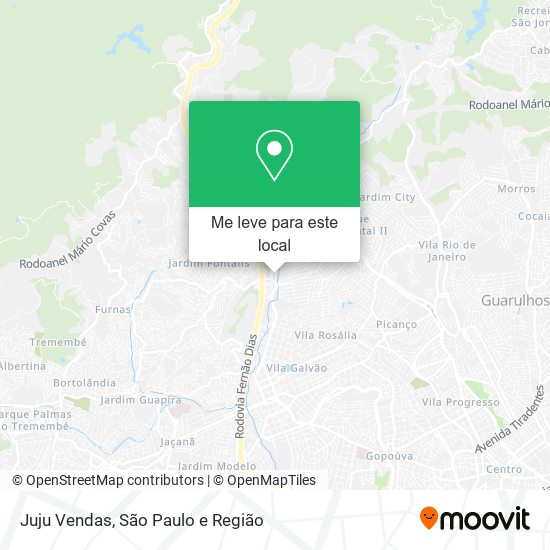 Juju Vendas mapa