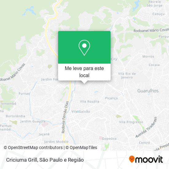 Criciuma Grill mapa