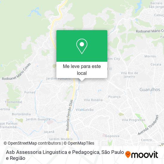 Asb Assessoria Linguistica e Pedagogica mapa