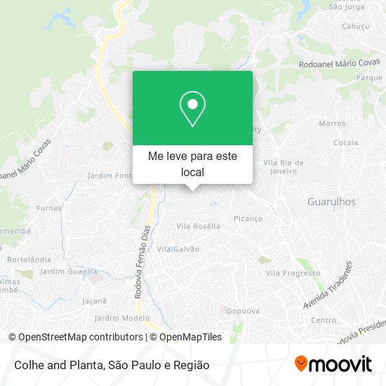Colhe and Planta mapa