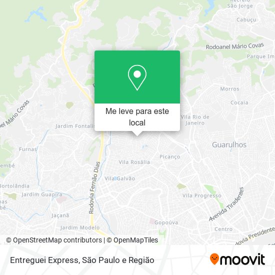 Entreguei Express mapa