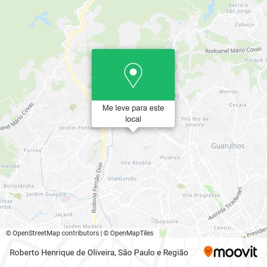 Roberto Henrique de Oliveira mapa