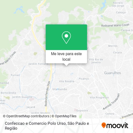 Confeccao e Comercio Polo Urso mapa