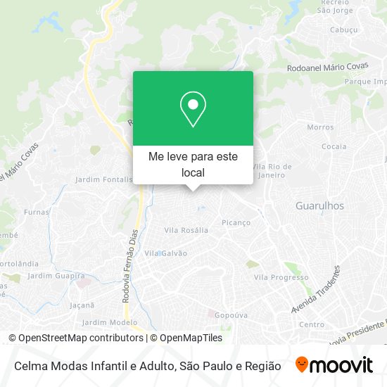 Celma Modas Infantil e Adulto mapa