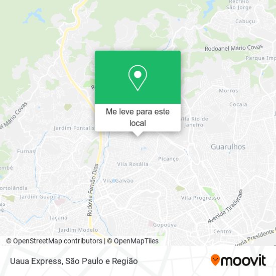 Uaua Express mapa