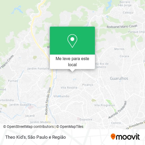 Theo Kid's mapa