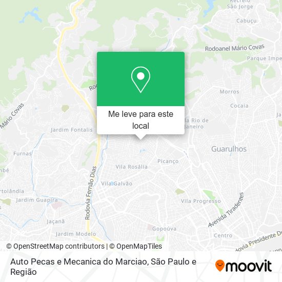 Auto Pecas e Mecanica do Marciao mapa