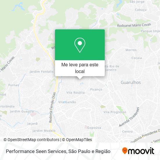 Performance Seen Services mapa