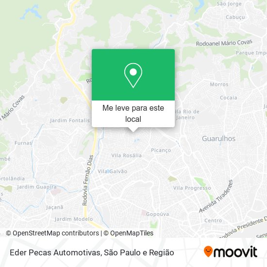 Eder Pecas Automotivas mapa