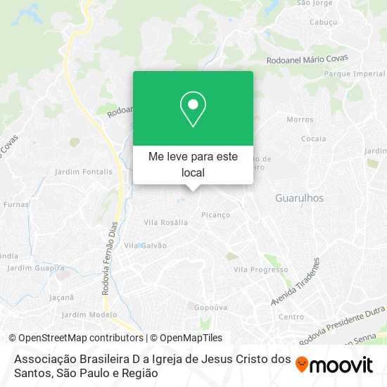 Associação Brasileira D a Igreja de Jesus Cristo dos Santos mapa