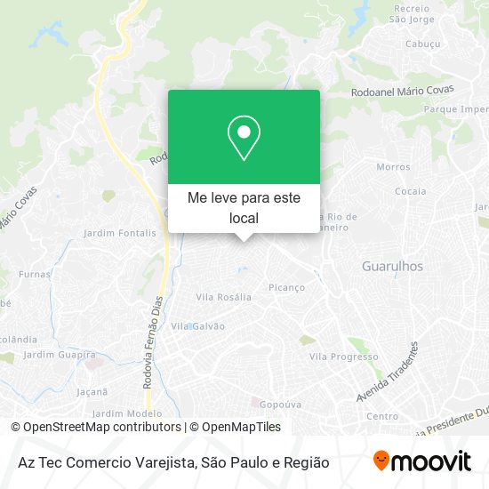 Az Tec Comercio Varejista mapa