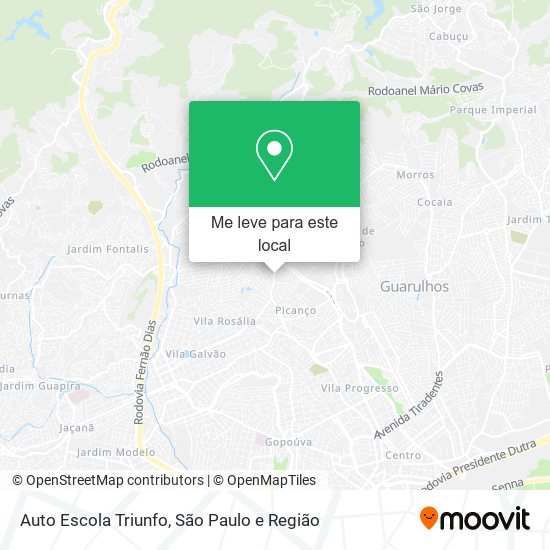Auto Escola Triunfo mapa