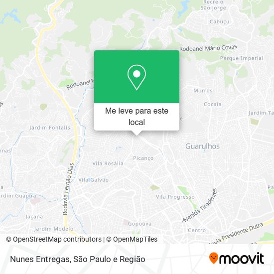 Nunes Entregas mapa