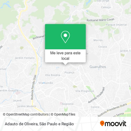 Adauto de Oliveira mapa