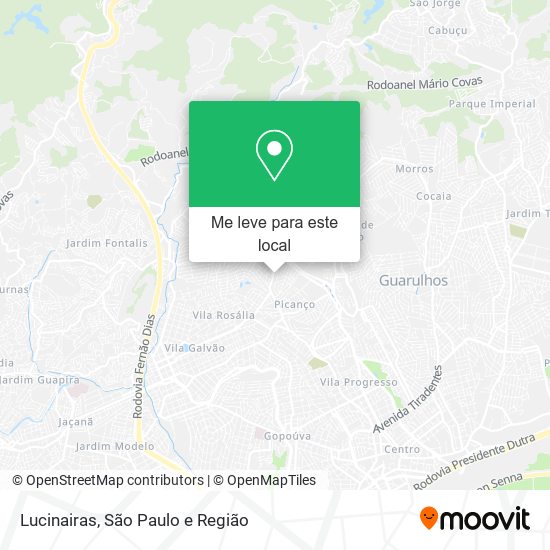 Lucinairas mapa
