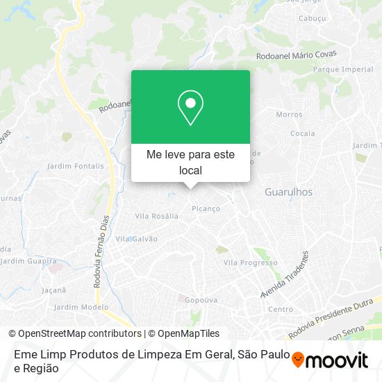 Eme Limp Produtos de Limpeza Em Geral mapa