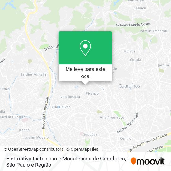 Eletroativa Instalacao e Manutencao de Geradores mapa