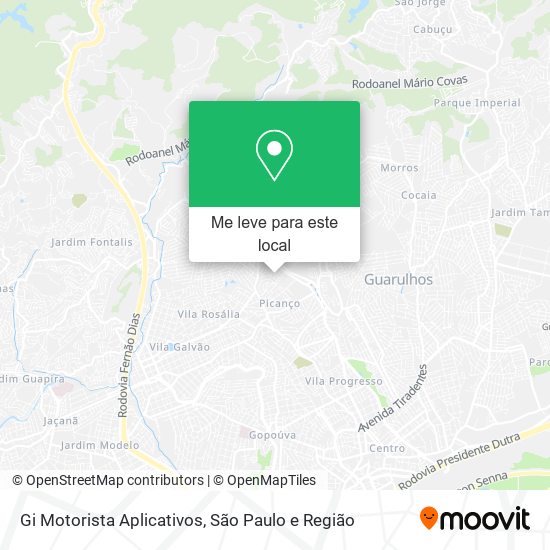 Gi Motorista Aplicativos mapa