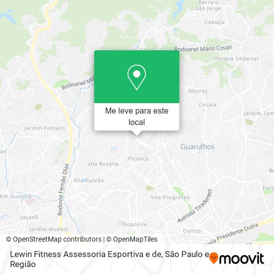 Lewin Fitness Assessoria Esportiva e de mapa
