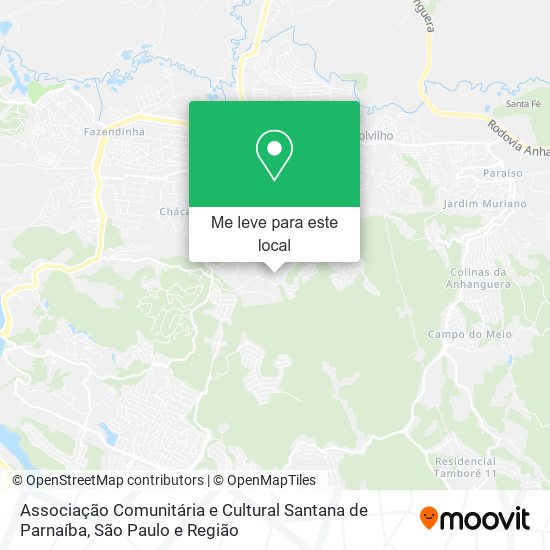 Associação Comunitária e Cultural Santana de Parnaíba mapa