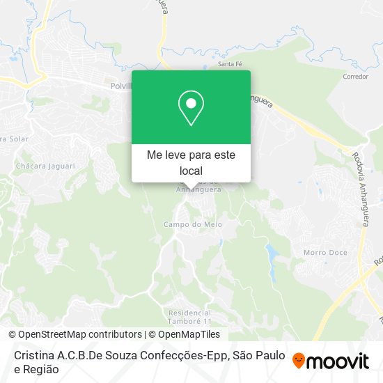 Cristina A.C.B.De Souza Confecções-Epp mapa