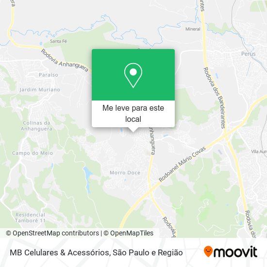 MB Celulares & Acessórios mapa