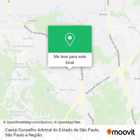 Caesp Conselho Arbitral do Estado de São Paulo mapa