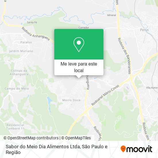 Sabor do Meio Dia Alimentos Ltda mapa