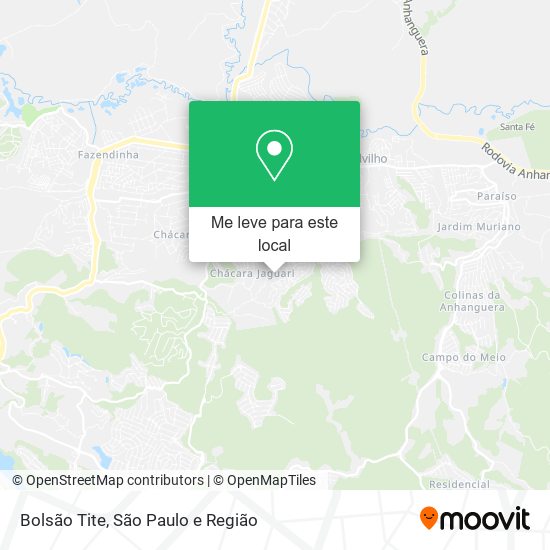 Bolsão Tite mapa