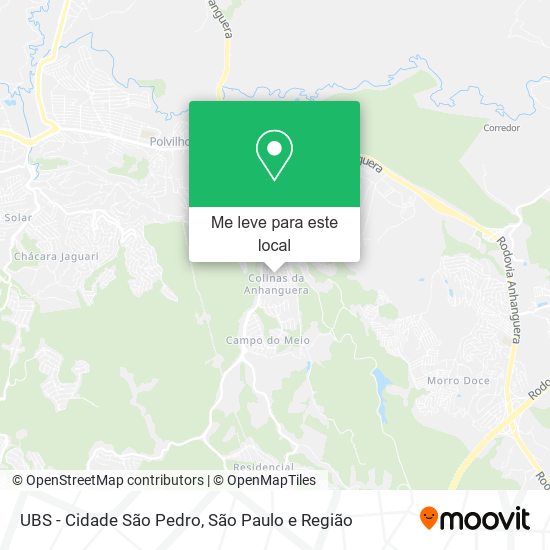 UBS - Cidade São Pedro mapa