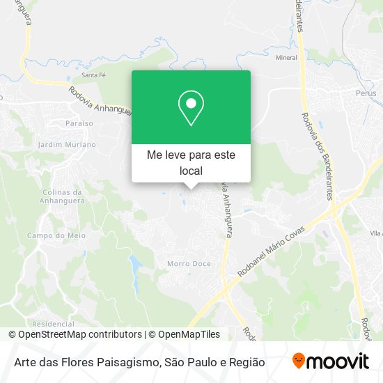 Arte das Flores Paisagismo mapa